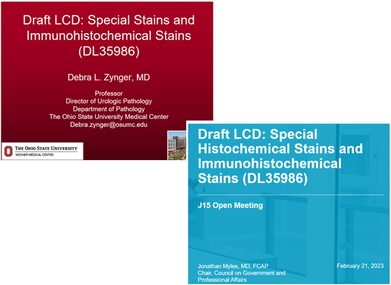 Medicare 2023 Special Stains and IHC Meeting